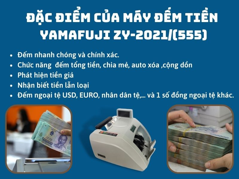 Đặc điểm của máy đếm tiền Yamafuji ZY-555